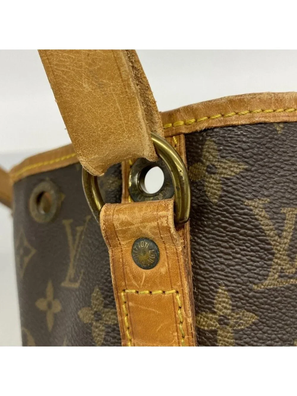 Louis Vuitton Shoulder Bag Monogram Petit Noe Brown